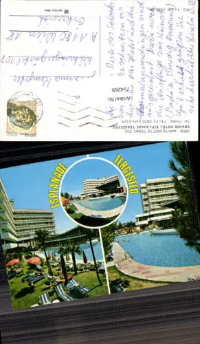 754269 Montegrotto Terme Grande Hotel Esplanade Tergesteo Prov. Padova