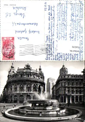 754370 Genova Piazza De Ferrari Prov. Genova 1958