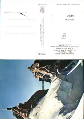 754380 Chamonix-Mont-Blanc Téléphérique de l'aiguille du Midi Dep. Haute-Savoie