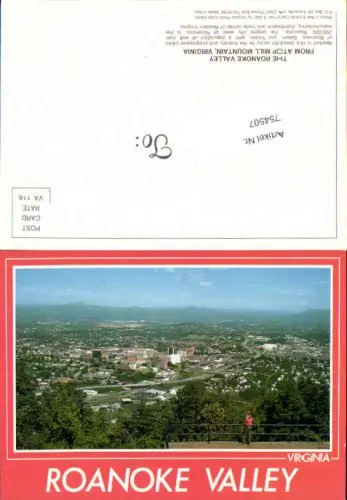 754507 Roanoke Valley Mill Mountain Roanoke County Virginia USA
