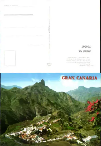 754567 Gran Canaria Tejeda Roque Bentaiga Provinz Las Palmas 1987