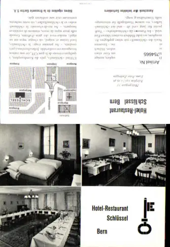 754665 Bern Hotel-Restaurant Schlüssel Verwaltungskreis Bern-Mittelland