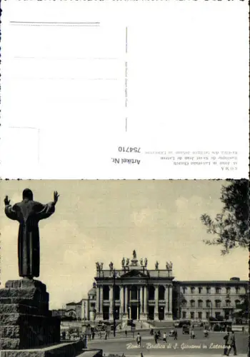 754710 Roma Basilica di S. Giovanni in Laterano Metropolitanstadt Rom Hauptstadt