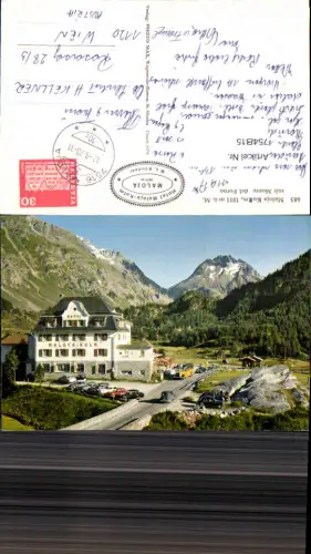 754815 Maloja Hotel Maloja-Kulm Bus Autobus Postbus Bez. Maloja Switzerland 1970