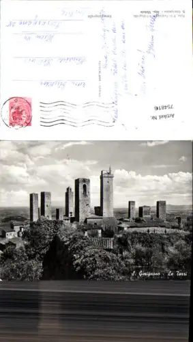 754816 San Gimignano Le Torri Prov. Siena 1956
