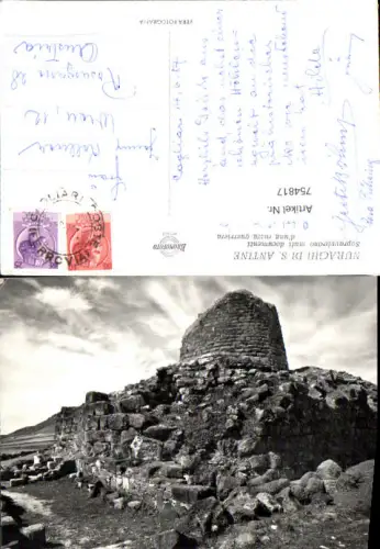 754817 Torralba Nuraghi di S. Antine Prov. Sassari 1957