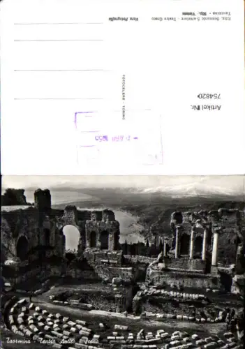 754820 Taormina Teatro Antico Metropolitan City of Messina Italy 1953