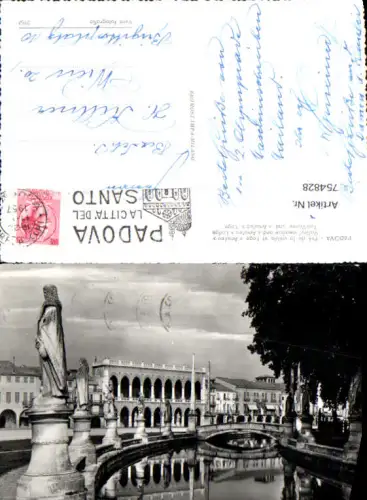754828 Padova Prato della Valle Loggia Amulea Prov. Padova 1957