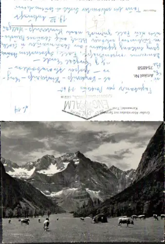 754858 Großer Ahornboden Engalm Karwendel Bez. Schwaz 1960
