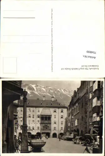 754899 Innsbruck Herzog-Friedrich-Straße mit Goldenem Dachl Bez. Innsbruck-Stadt