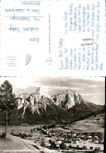 754904 Lermoos Zugspitze Sonnenspitze Wamperter Schrofen Bez. Reutte