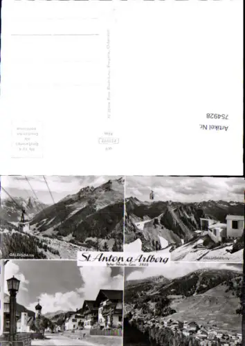 754928 St. Anton am Arlberg, Galzigbahn, Vallugabahn Bez. Landeck