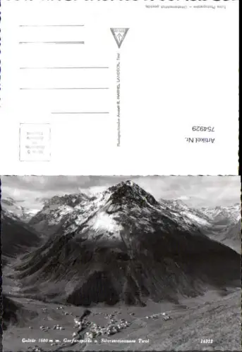 754929 Galtür Gorfenspitze Silvrettastausee Bez. Landeck