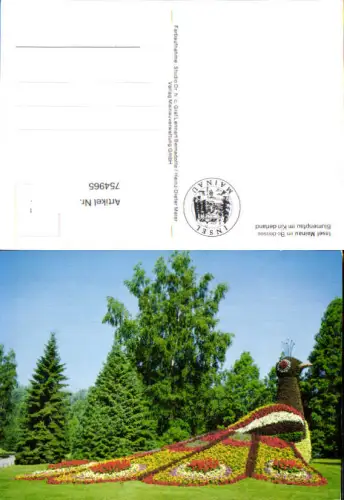 754965 Insel Mainau im Bodensee Blumenpfau im Kinderland LK Konstanz