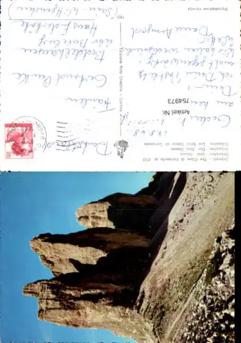 754973 Drei Zinnen, Dolomiten Provinz Bozen-Südtirol / Provinz Belluno Italy 1968