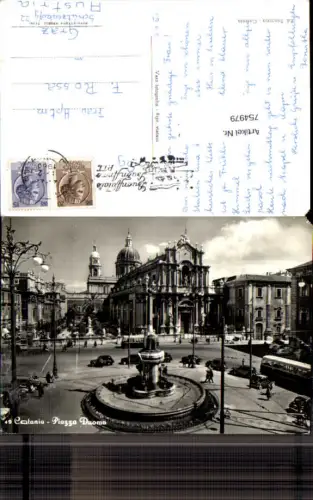 754979 Catania Piazza Duomo Metropolitan City of Catania Italy 1960