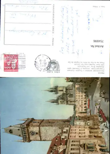 754996 Praha Altstädter Ring und Teinkirche Praha 1 Czechoslovakia 1992