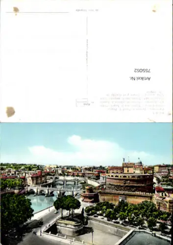 755052 Rom Tevere e Castel S. Angelo Città metropolitana di Roma Capitale Italy