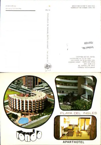 755109 Playa del Ingles Gran Canaria Aparthotel Rondo Las Palmas Spain