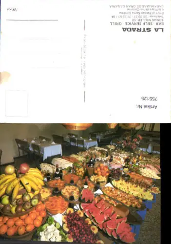 755125 Las Palmas de Gran Canaria La Strada Bar Self Service Grill Province of Las Palmas Spain