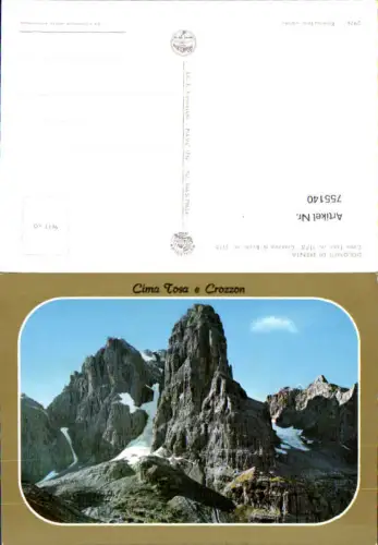 755140 Sexten Dolomiti di Brenta, Cima Tosa e Crozzon Provinz Trient Italy