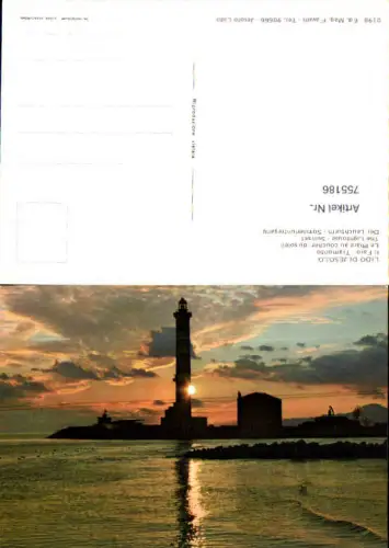 755186 Lido di Jesolo Der Leuchtturm - Sonnenuntergang Venedig Italy