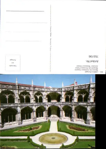 755196 Lisboa Mosteiro dos Jerónimos (Claustro) Distrito de Lisboa Portugal