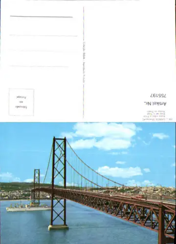 755197 Lissabon Brücke Ponte sobre o Tejo Distrito de Lisboa Portugal