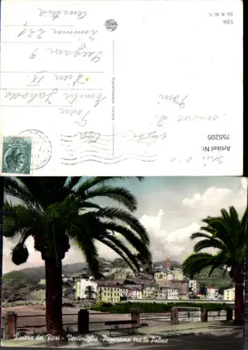 755205 Ventimiglia, Riviera dei Fiori, Panorama tra le Palme Provinz Imperia Italy
