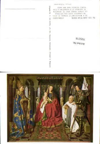 755218 Brugge Madonna mit St. Donatian und St. Georg Prov. West-Vlaanderen Belgium