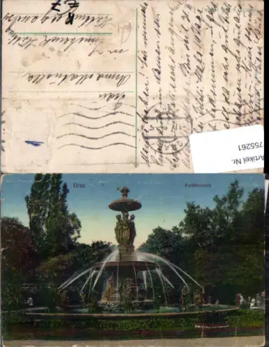 755261 Graz Parkbrunnen Graz (Stadt) 1908