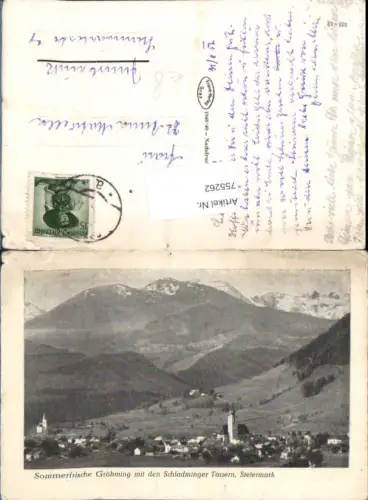 755262 Gröbming Schladminger Tauern Bez. Liezen 1952