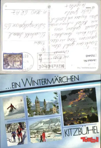 755443 Kitzbühel ...EIN WINTERMÄRCHEN Bez. Kitzbühel 1989