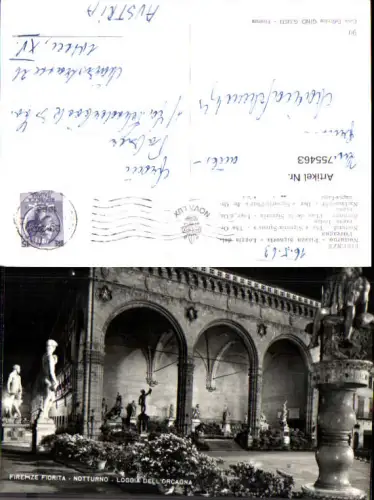 755463 Firenze Loggia dell'Orcagna Metropolitan city of Florence Italy 1963