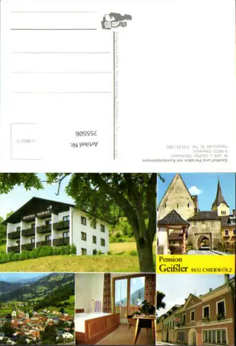 755506 Oberwölz Gasthaus Geißler Bez. Murau