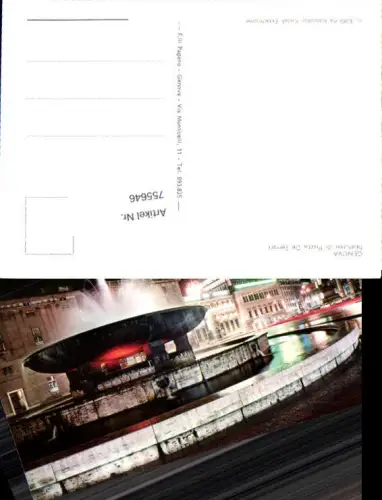 755646 Genova, Piazza De Ferrari Metropolitanstadt Genua Italy