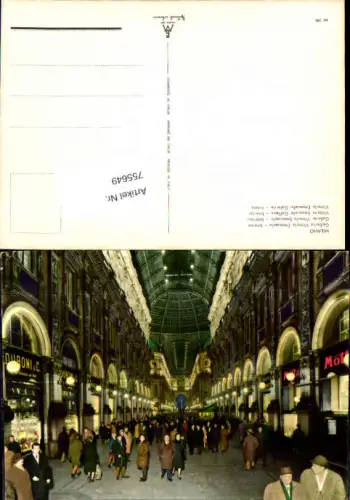 755649 Milano Galleria Vittorio Emanuele Metropolitan City of Milan Italy