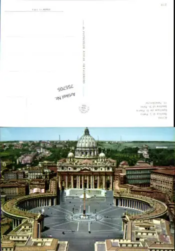 755705 Roma Basilica di S. Pietro Vatikan Italy