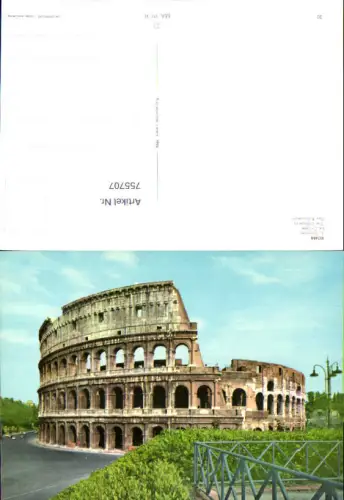 755707 Rom Kolosseum Metropolitanstadt Rom Italy