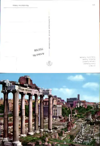 755708 Rom Forum Romanum Metropolitanstadt Rom Italy