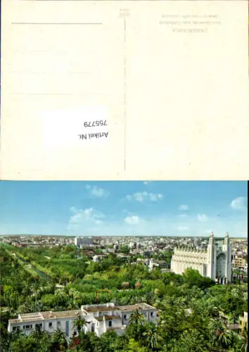 755779 Casablanca Vue Générale avec Cathédrale Préfecture de Casablanca Morocco