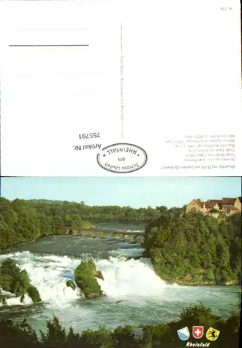 755791 Rheinfall bei Neuhausen am Rheinfall Schloss Laufen Kanton Schaffhausen Switzerland