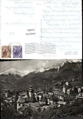 755905 Meran Merano Obermais Burggrafenamt Italy 1957
