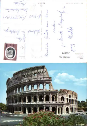 756071 Rom Colosseum Metropolitan City of Rome Capital Italy