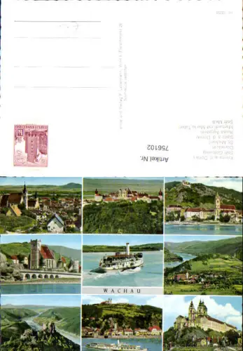 756102 Wachau, Krems a.d. Donau, Stift Göttweig Bez. Krems-Land Bez. Melk