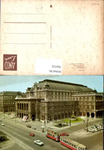 756122 Wien Staatsoper Oper Straßenbahn