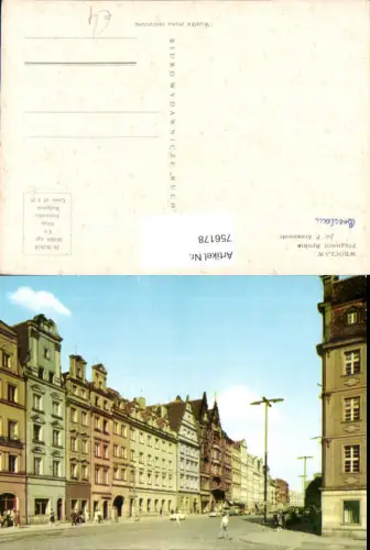 756178 Wrocław Breslau Fragment Rynku Powiat Poland