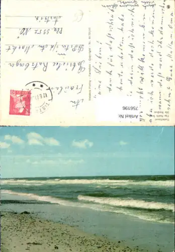 756196 Vesterhavet Nordsee Region Syddanmark Denmark Meer Strand 1967