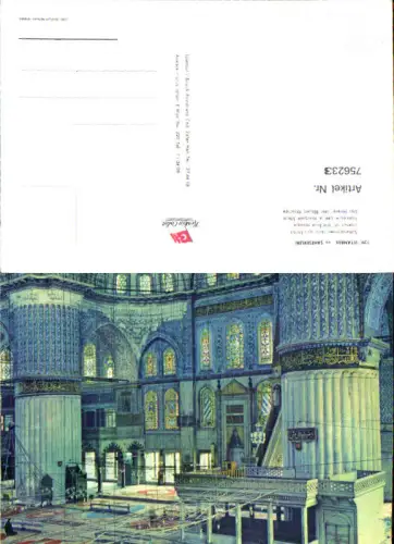 756233 Istanbul, Das Innere der Blauen Moschee Fatih Turkey