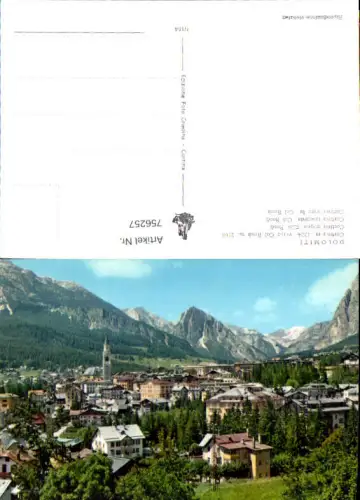 756257 Cortina Dolomiten, Blick vom Col Rosa Provinz Belluno Italy